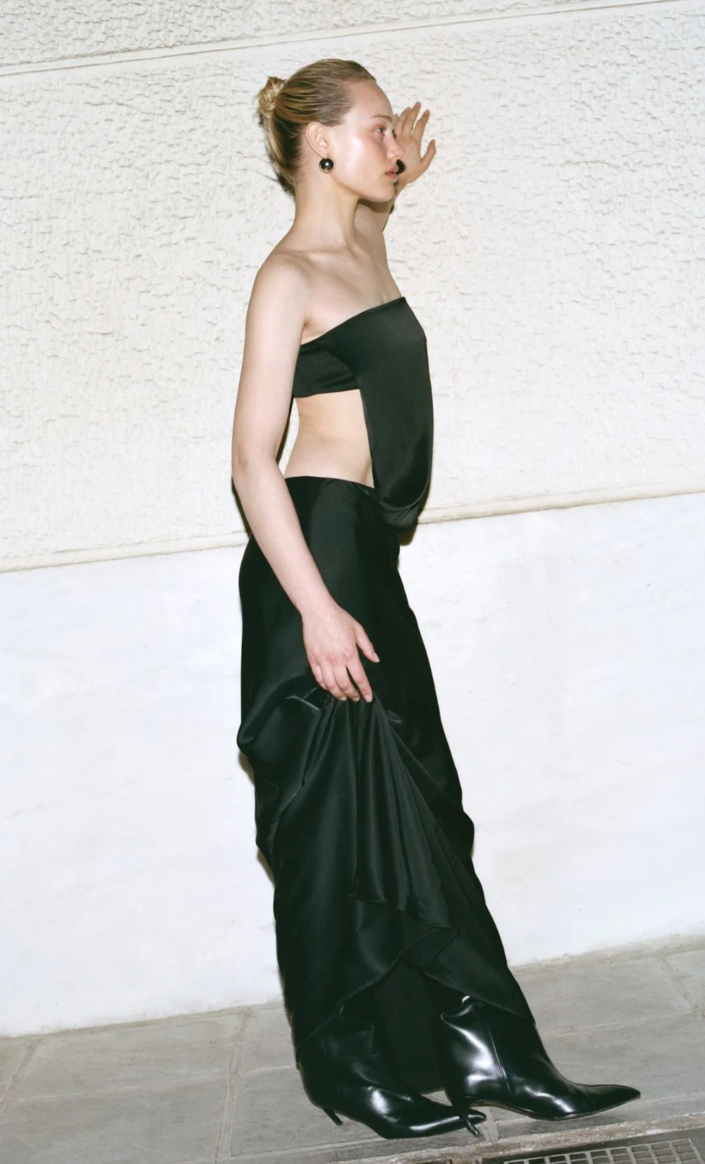 RENEE STRAPLESS MAXI DRESS - BLACK - Image 3