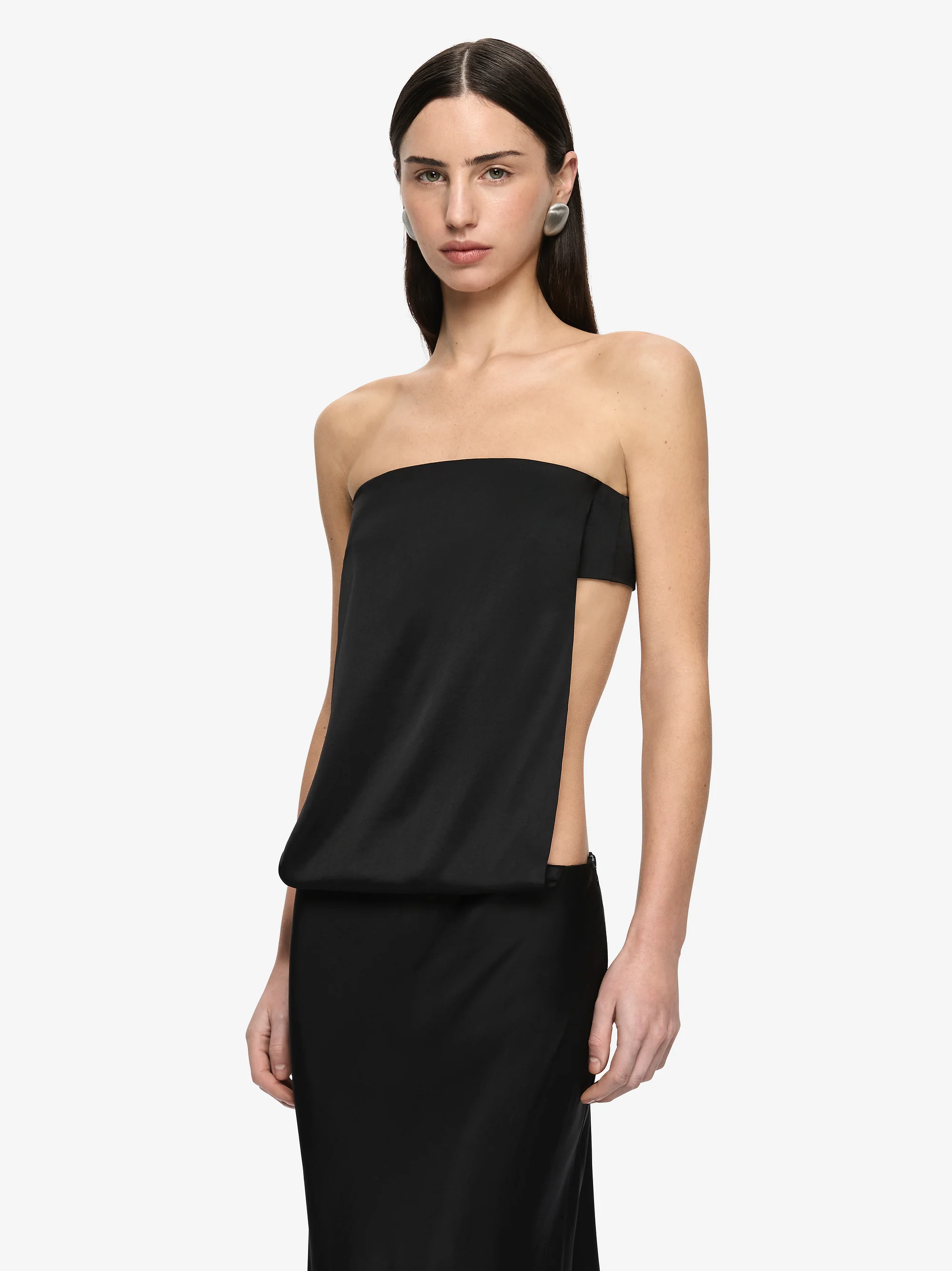 RENEE STRAPLESS MAXI DRESS - BLACK - Image 4
