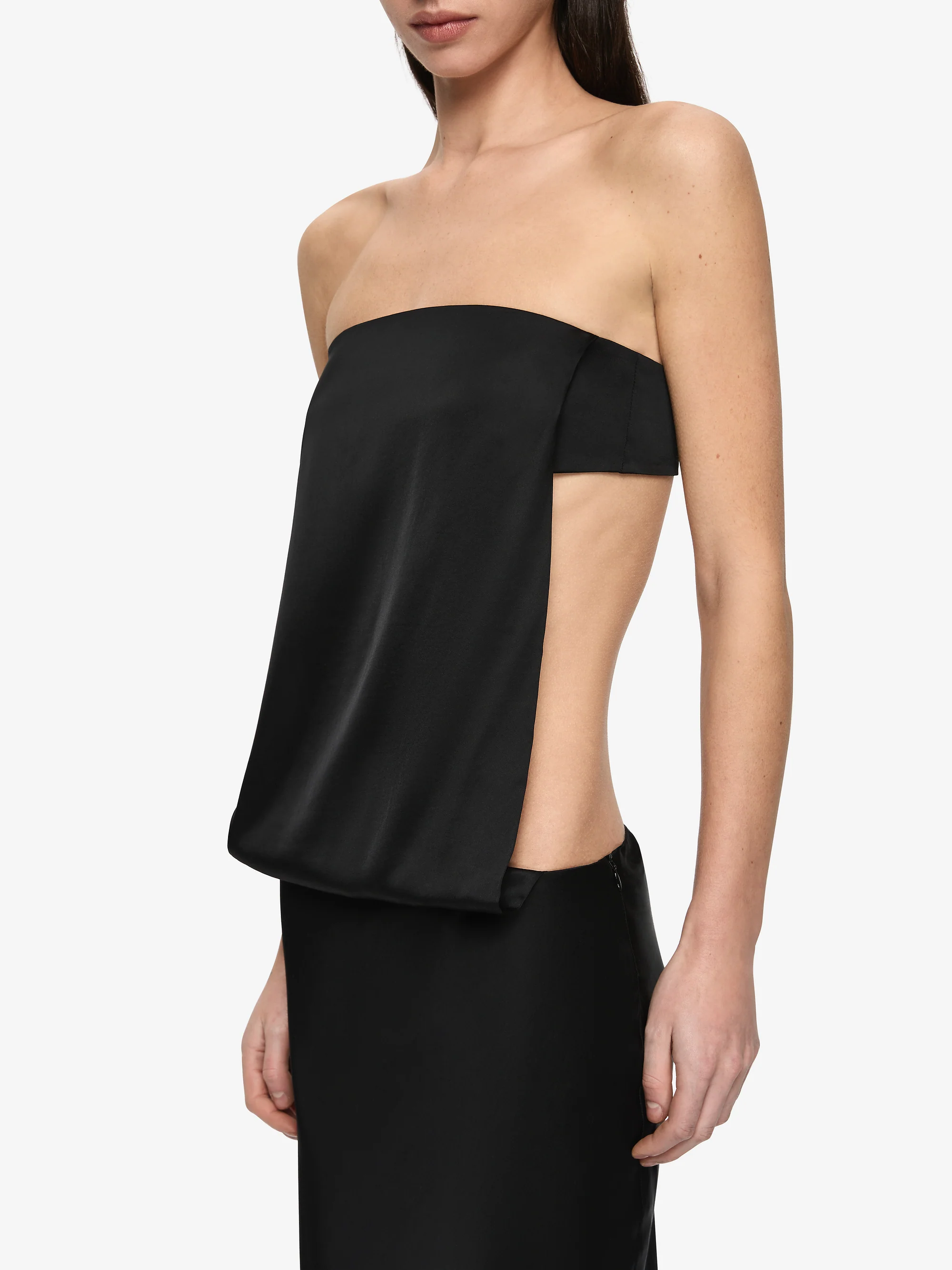 RENEE STRAPLESS MAXI DRESS - BLACK - Image 5