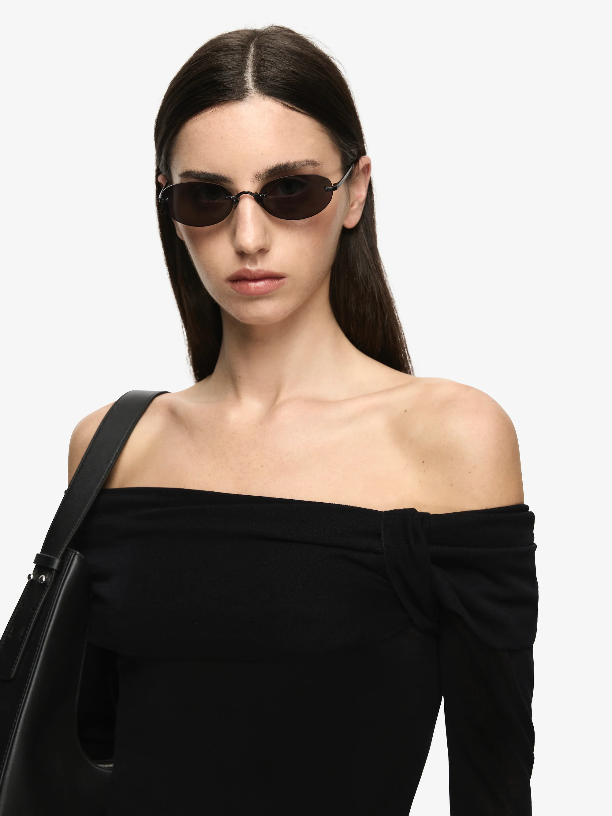 BIANCE LONG SLEEVE TOP - BLACK - Image 2