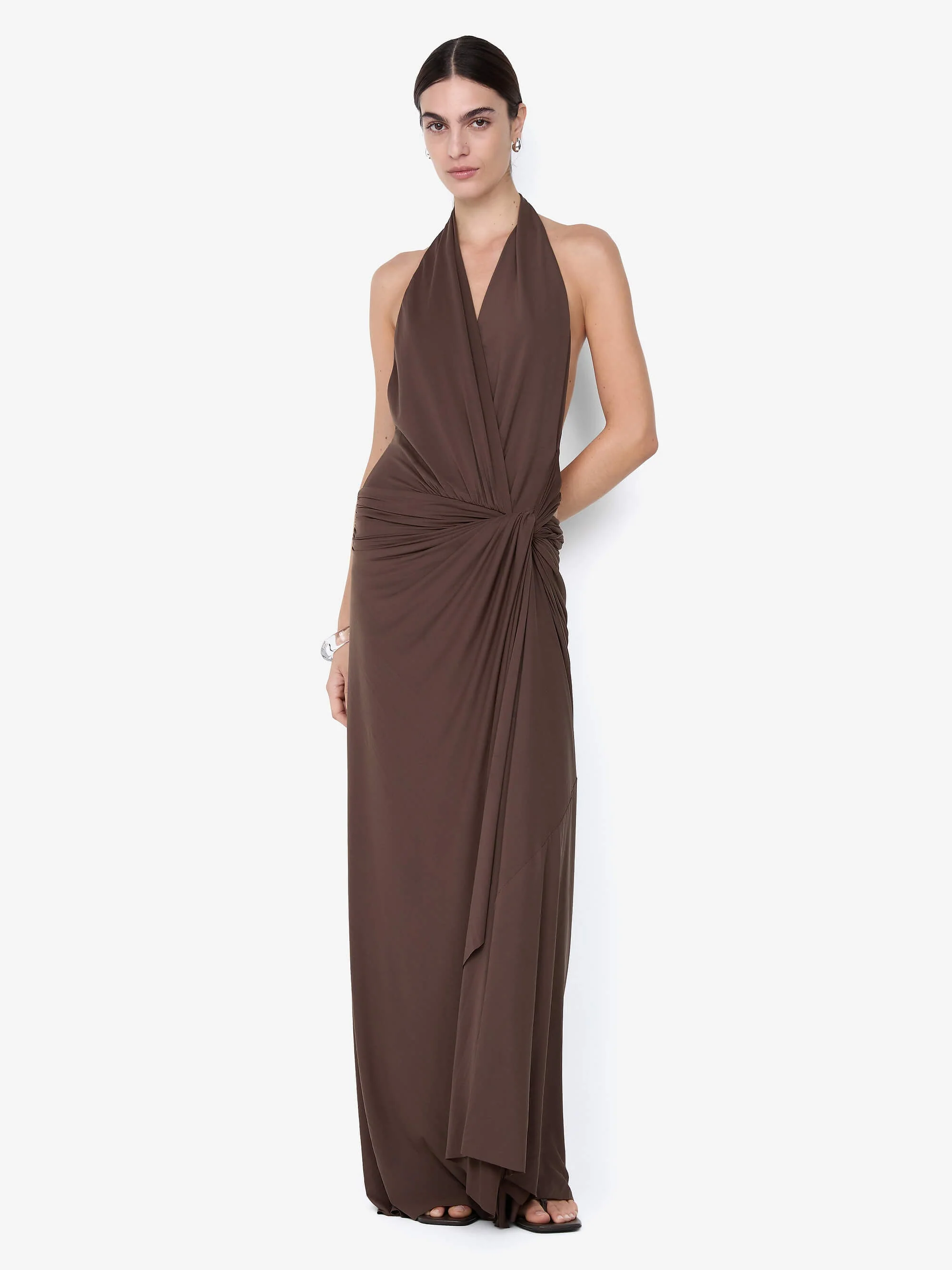 CLEMENTINE TWIST DRESS - MILK CHOCOLATE
