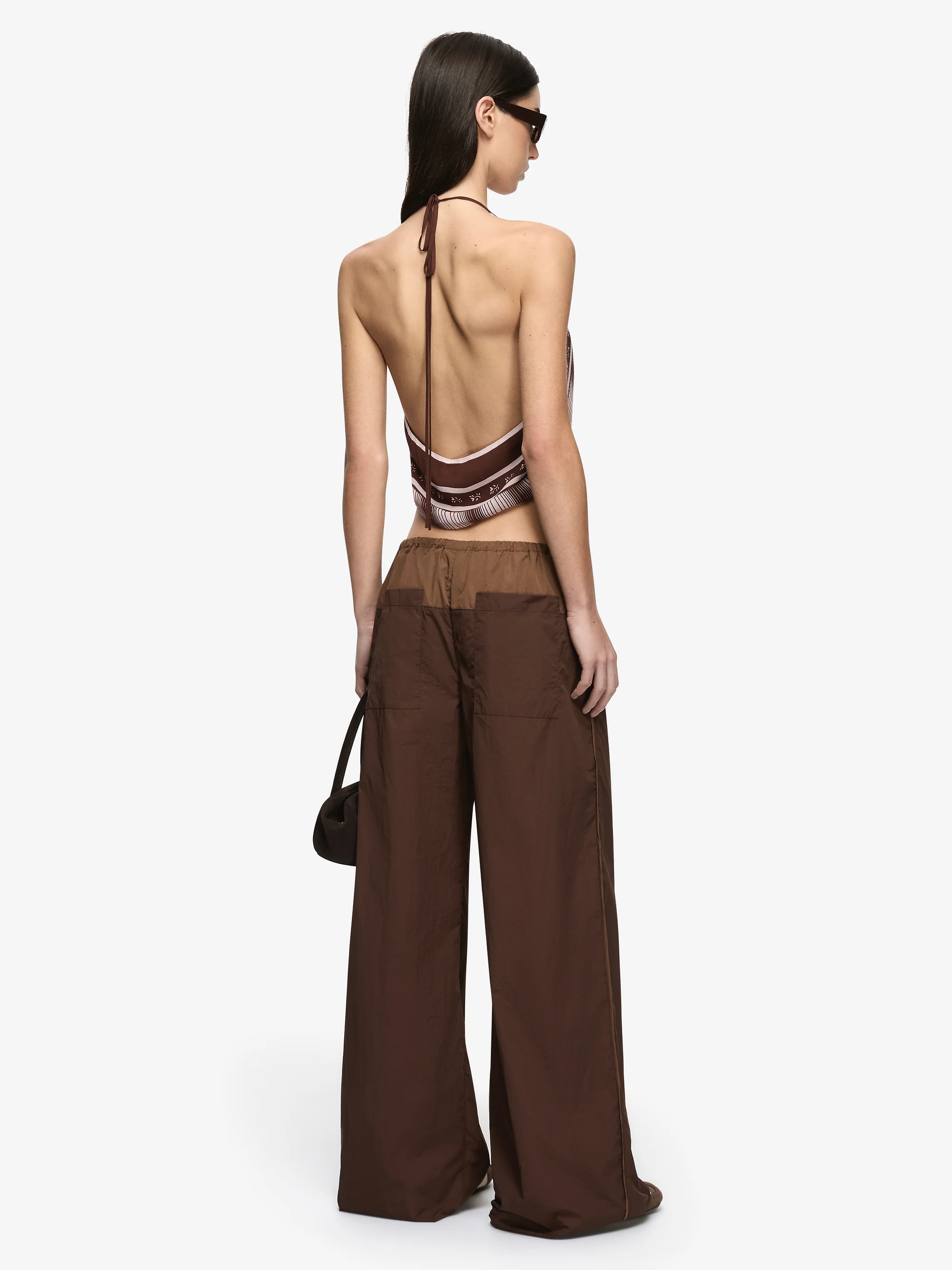 EVELY HALTER TOP - GEO SCARF PRINT - Image 4