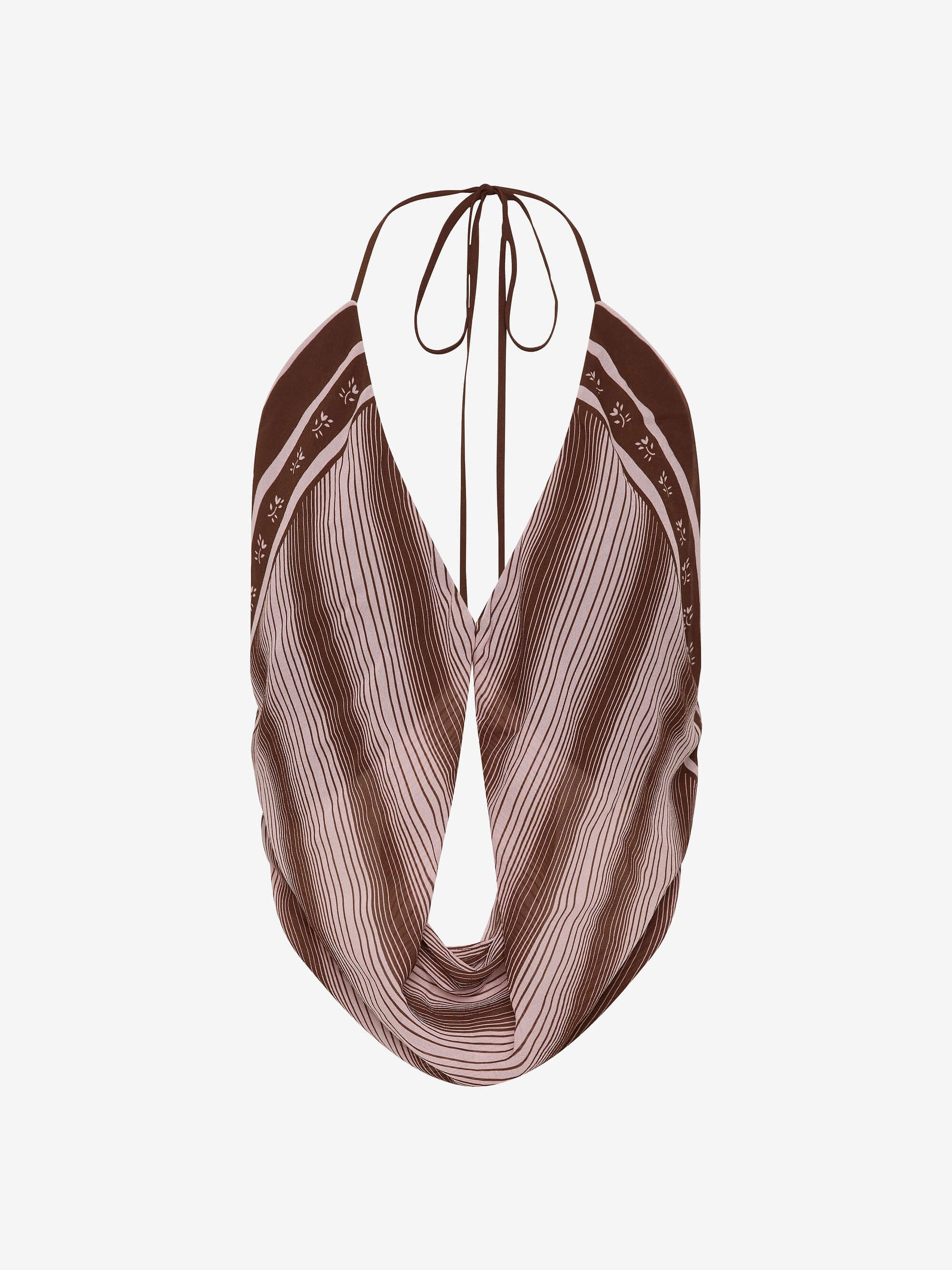 EVELY HALTER TOP - GEO SCARF PRINT - Image 5