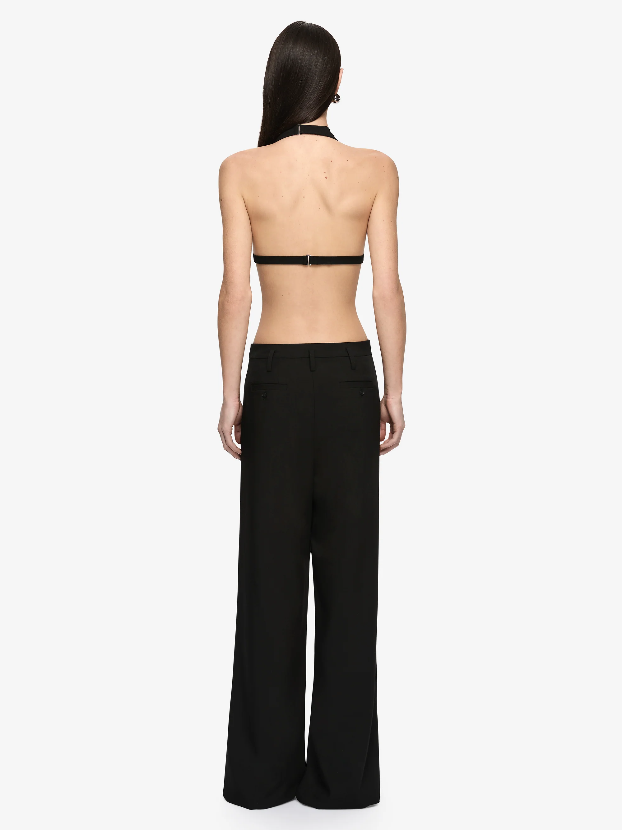 HENLEY DRAPE TOP - BLACK - Image 4