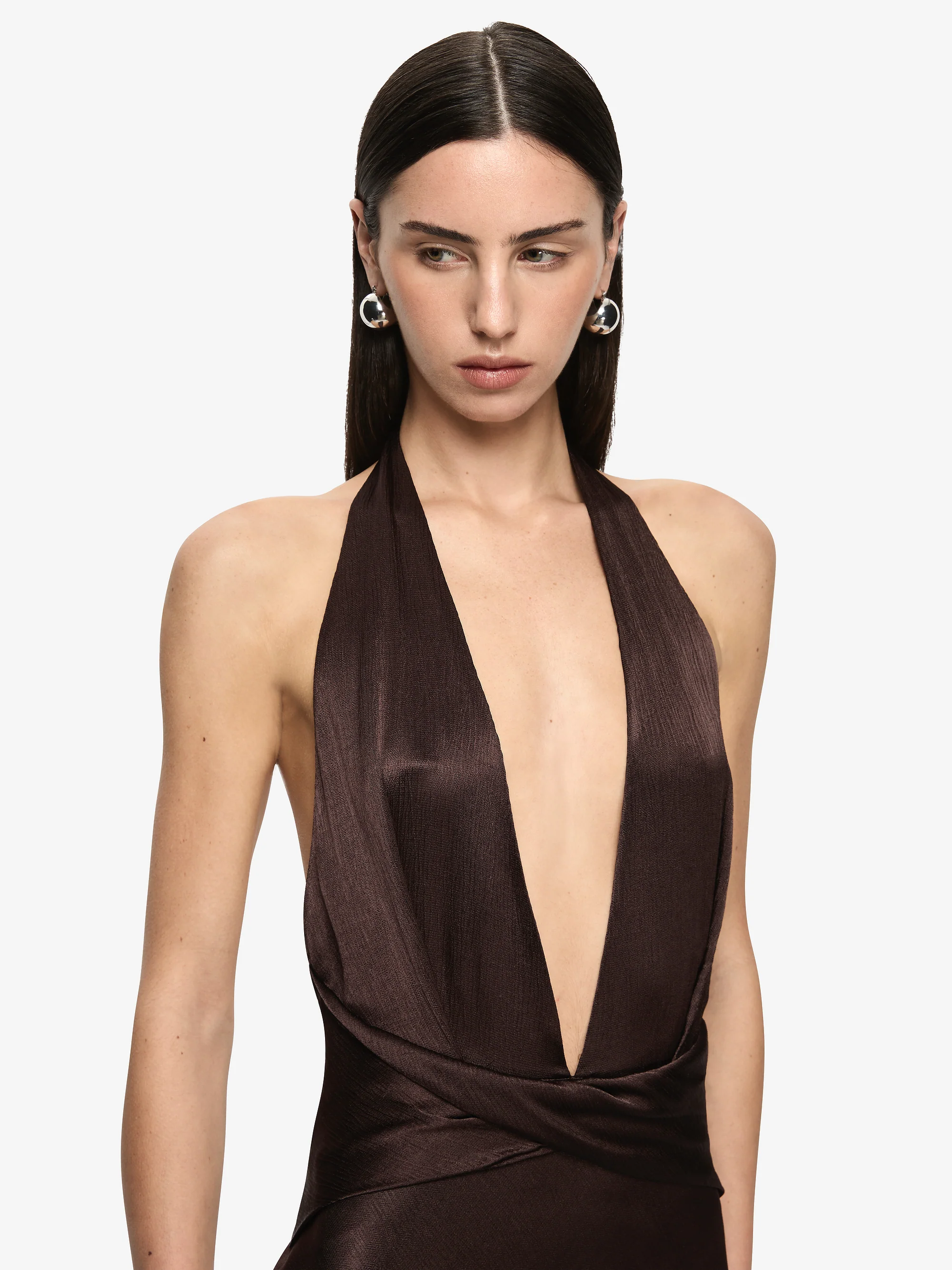 IRINA MAXI DRESS - DARK CHOCOLATE - Image 2