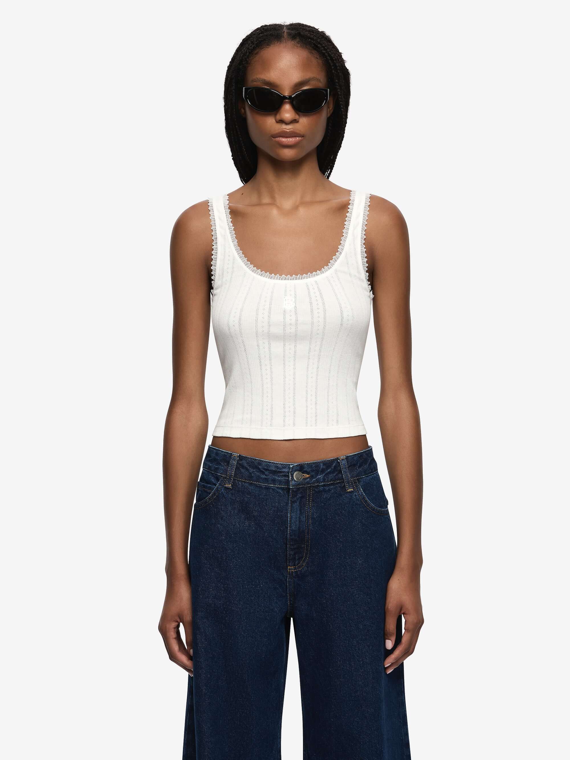 LACIE TANK - IVORY