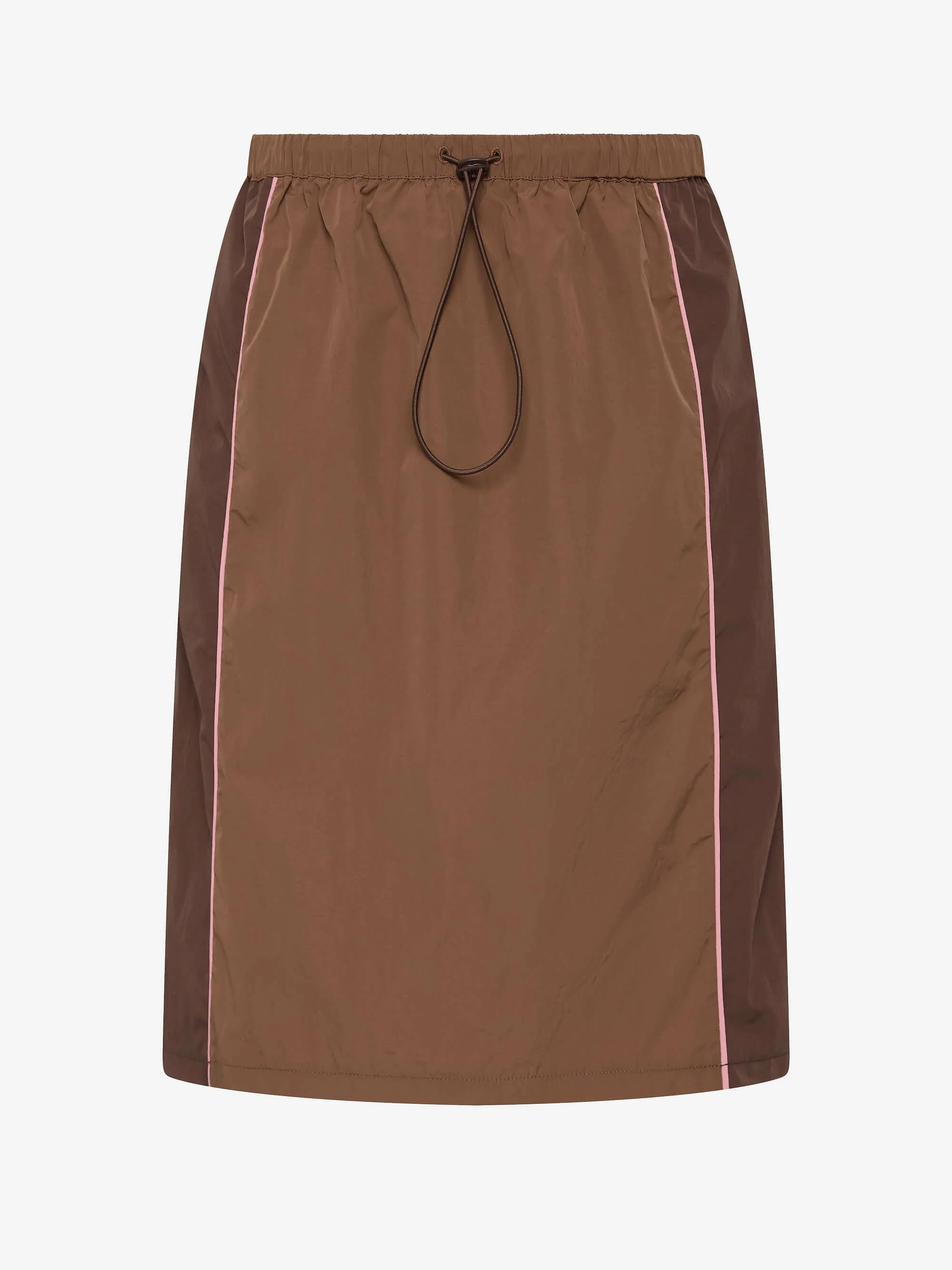 LANEY MIDI SKIRT - CHOC/COFFEE/BLUSH - Image 5