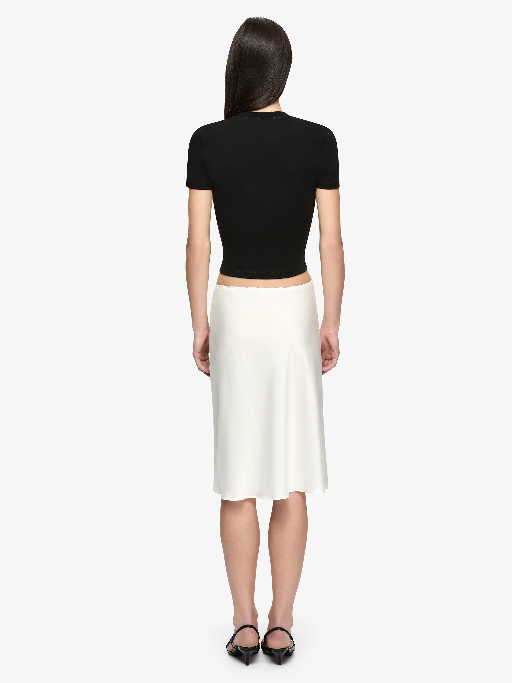 PIPER BIAS MIDI SKIRT - IVORY - Image 4