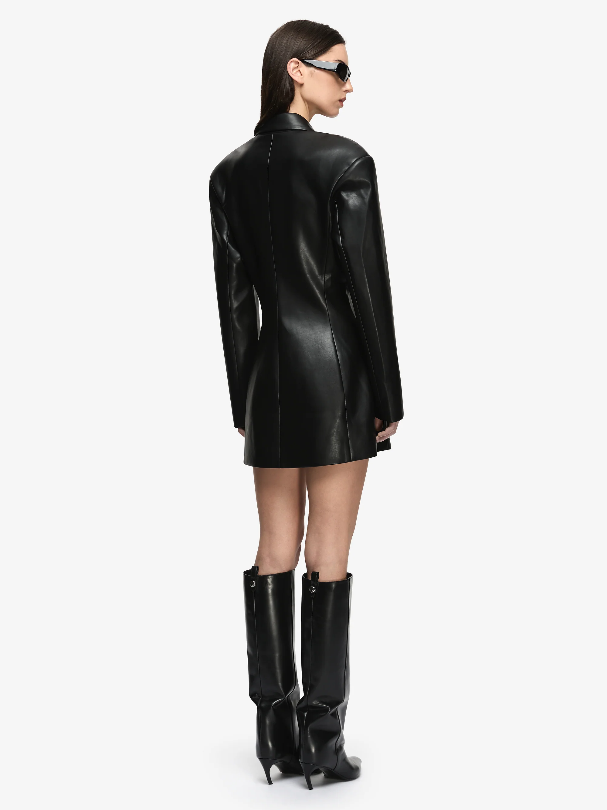 SAPHIRA BLAZER MINI DRESS - BLACK - Image 4