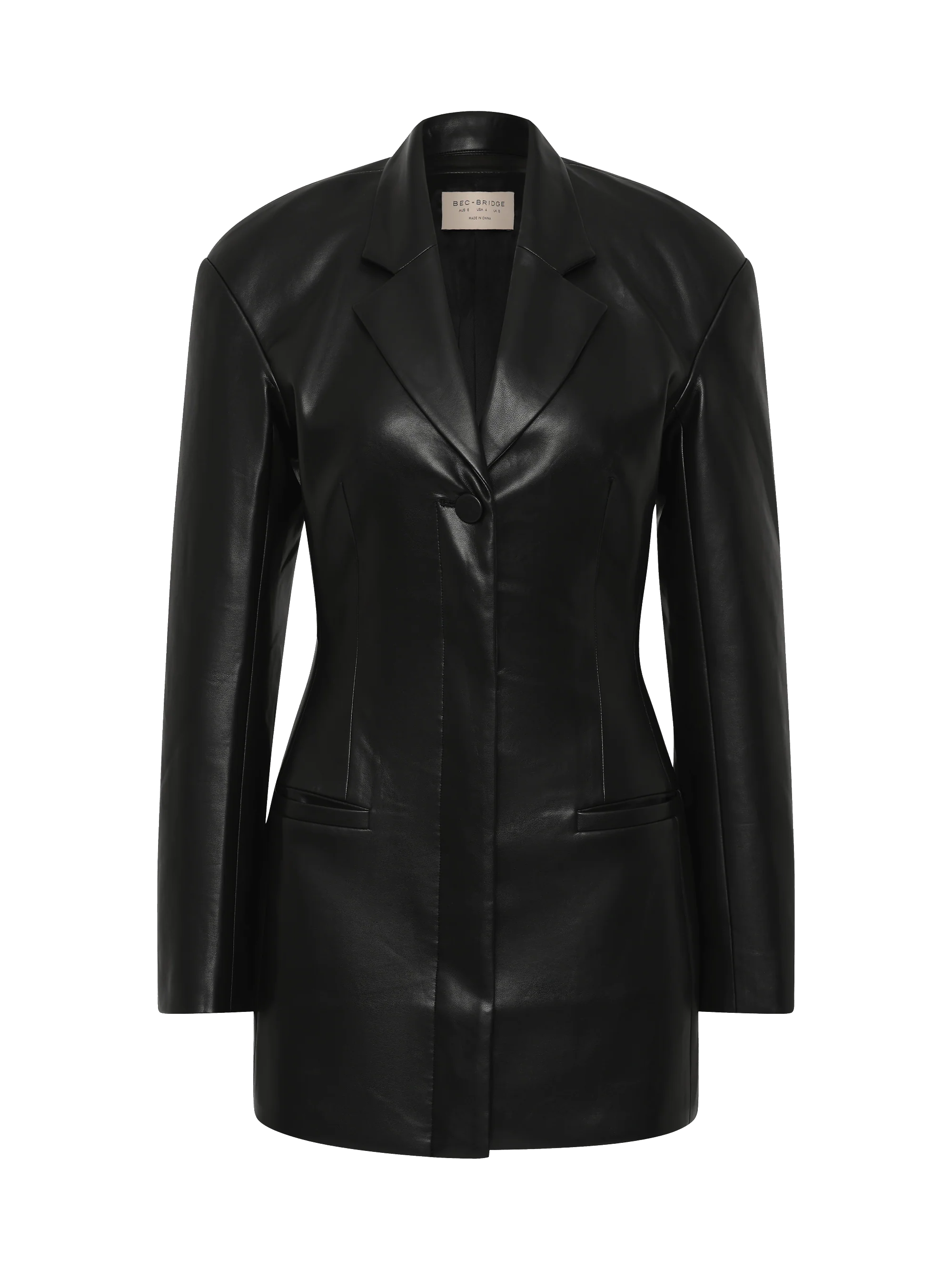 SAPHIRA BLAZER MINI DRESS - BLACK - Image 5