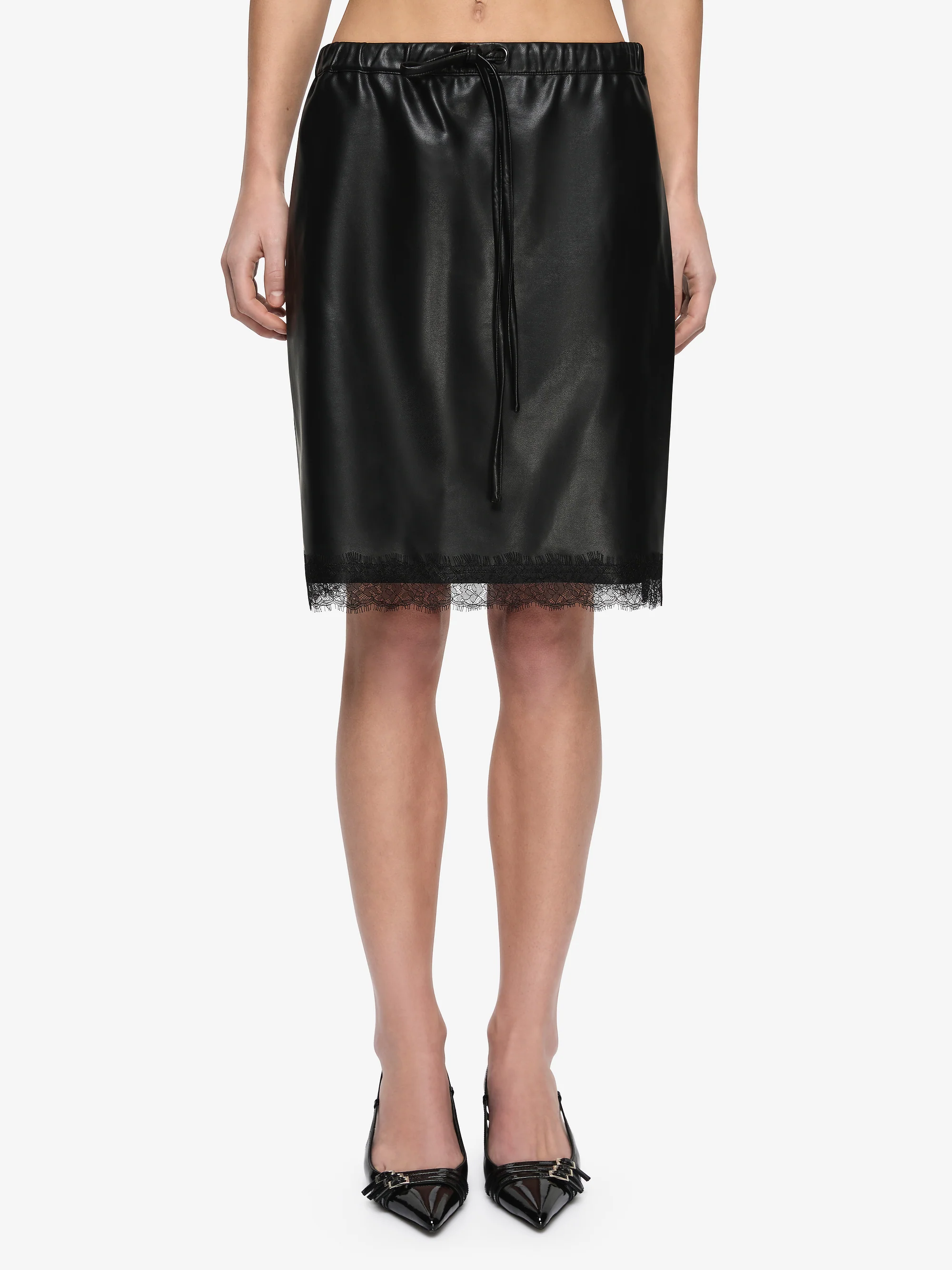 SAPHIRA MIDI SKIRT - BLACK - Image 3