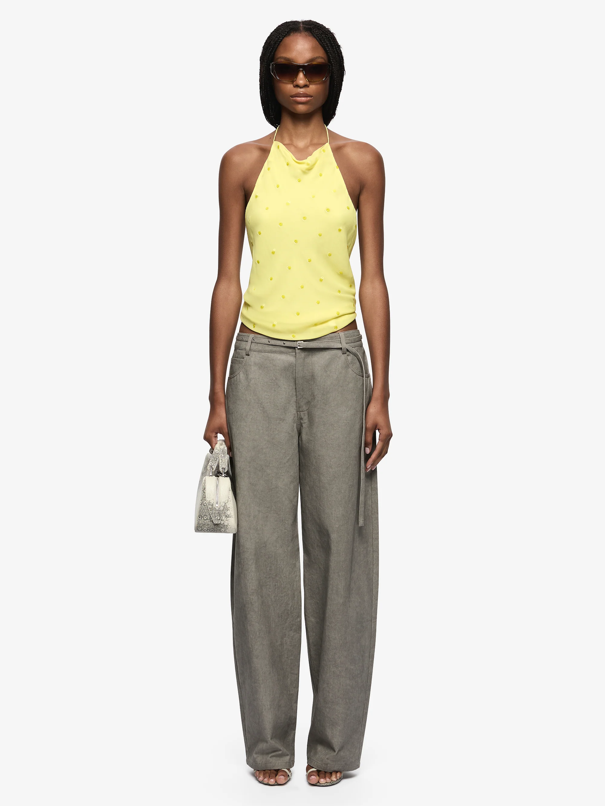 SOLACE HALTER TOP - CITRUS - Image 4