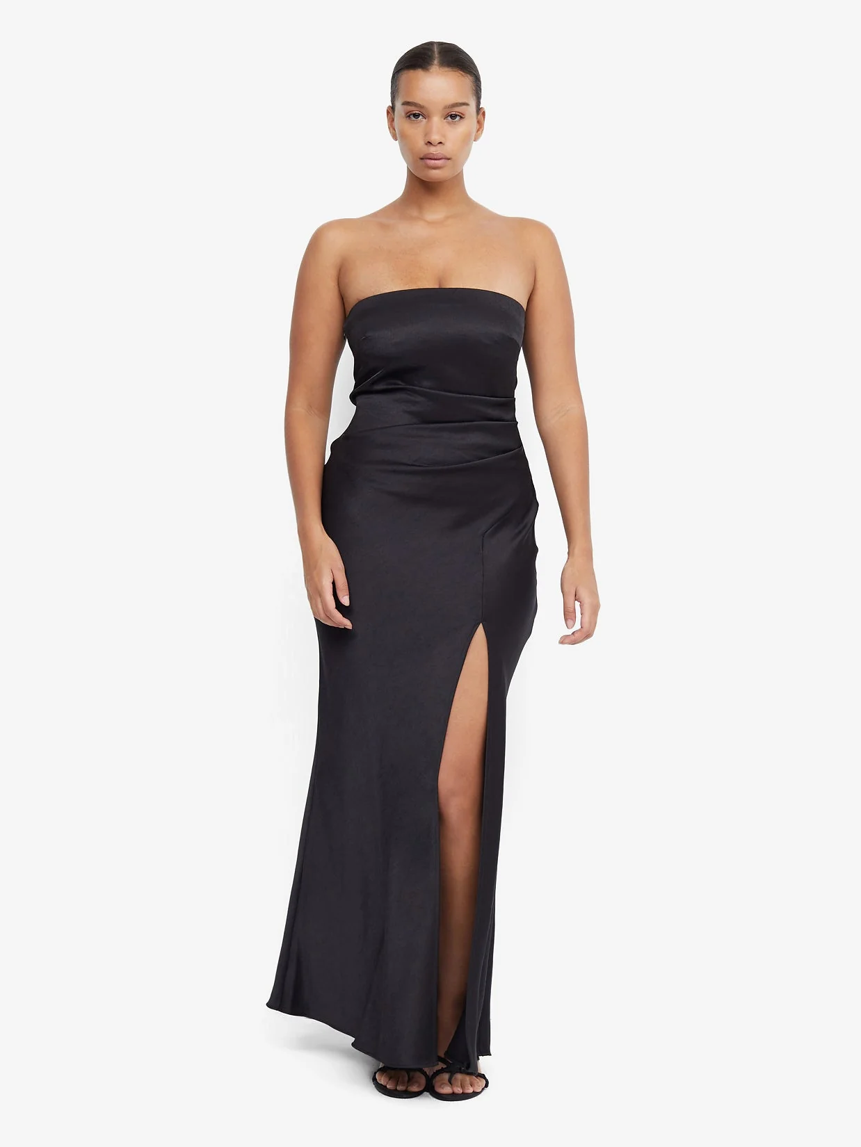 THE DREAMER STRAPLESS DRESS - BLACK - Image 3