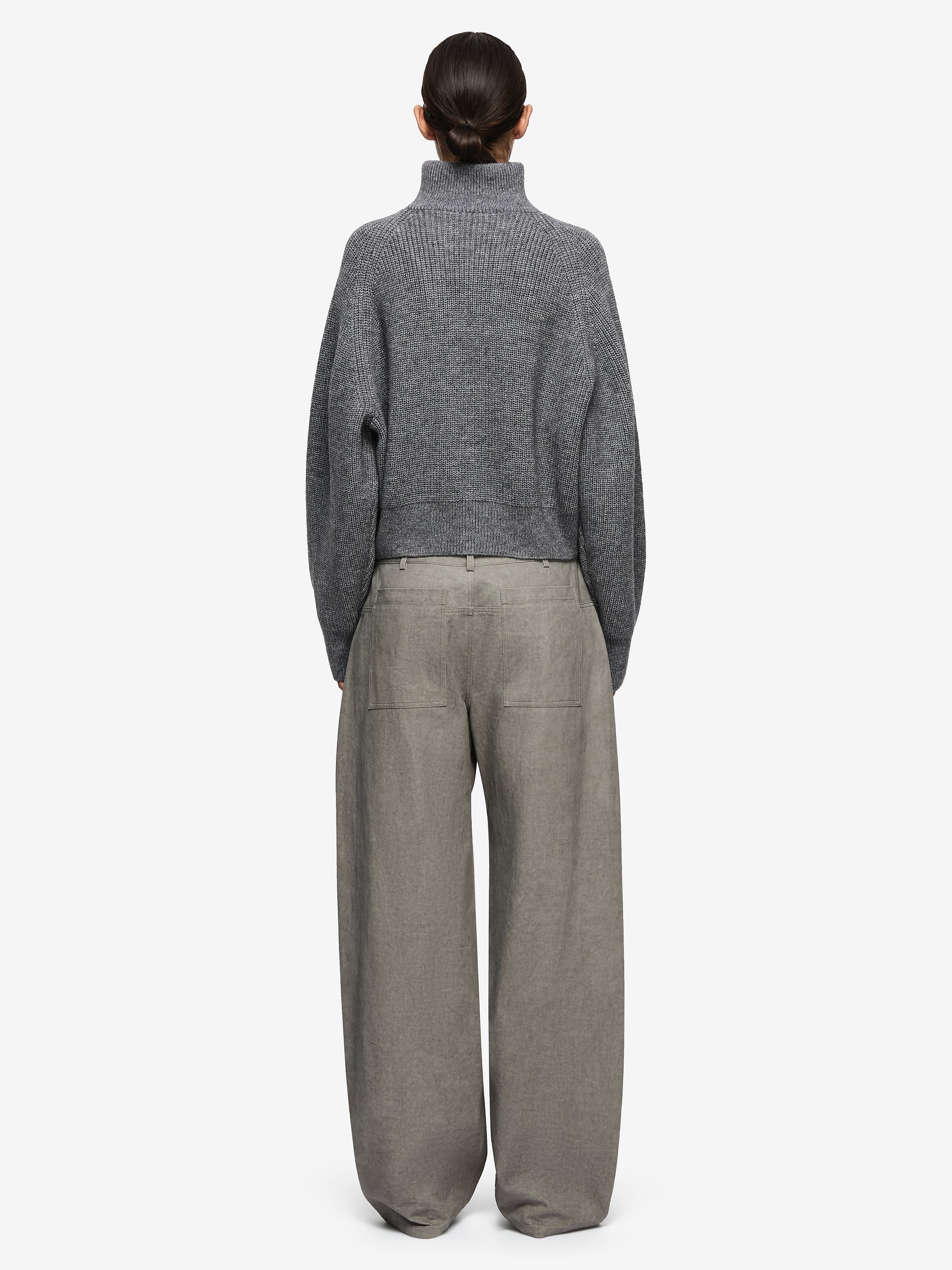 TORIE CROPPED JUMPER - CHARCOAL - Image 4