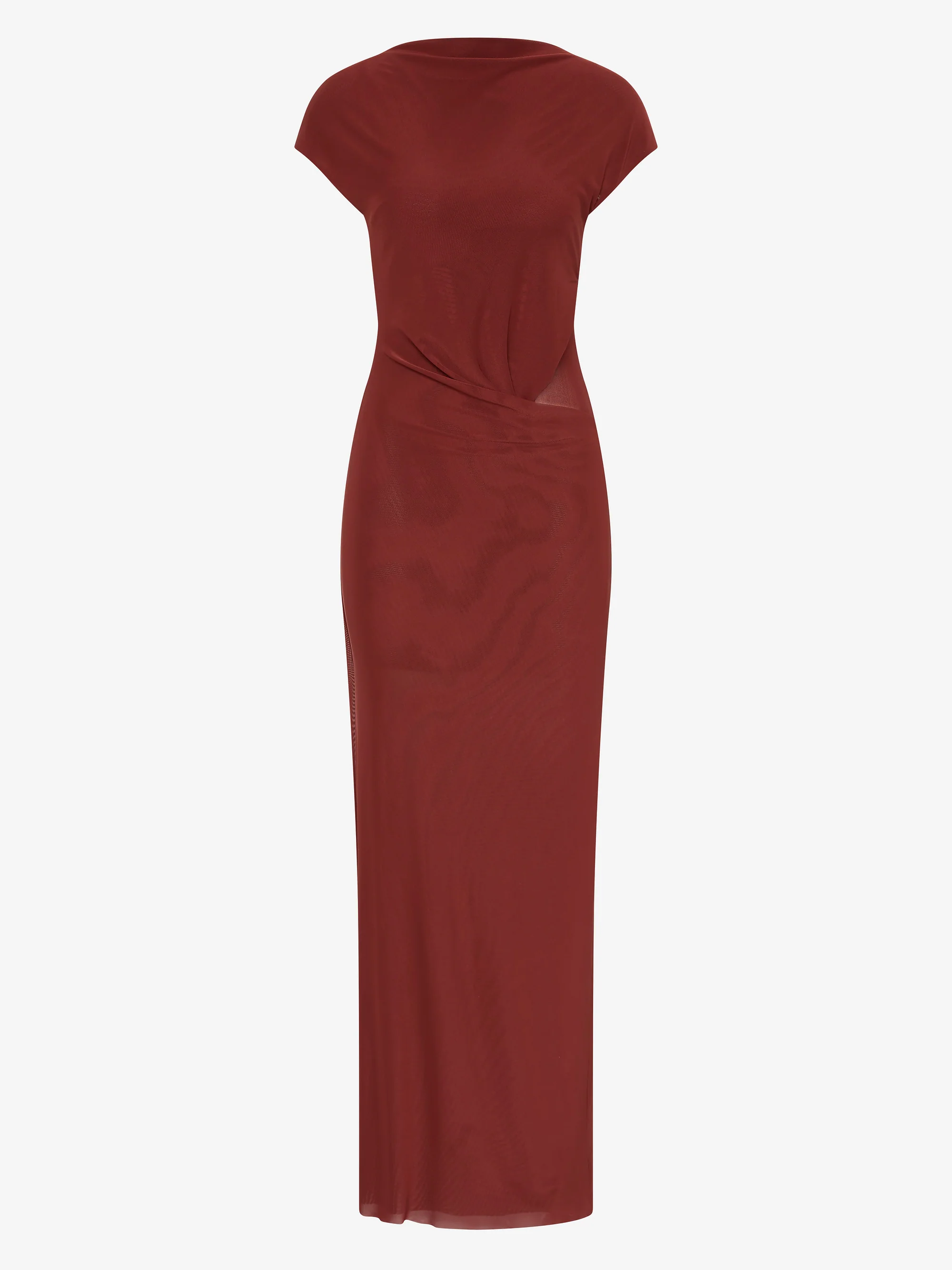 WILLORIN LAYERED MAXI DRESS - SANGRIA - Image 5