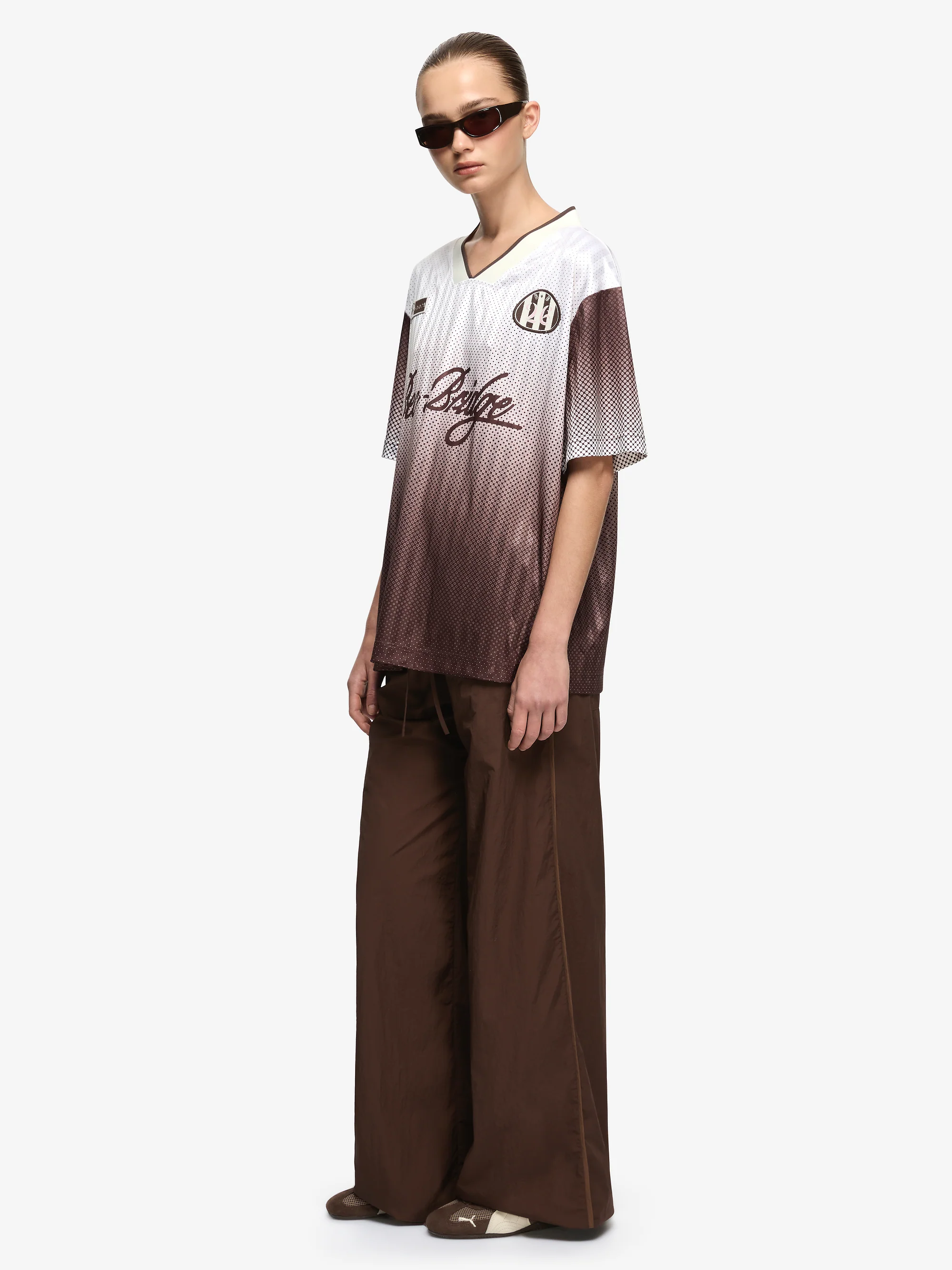 ZELIA JERSEY T SHIRT - BITTER CHOC OMBRE - Image 2