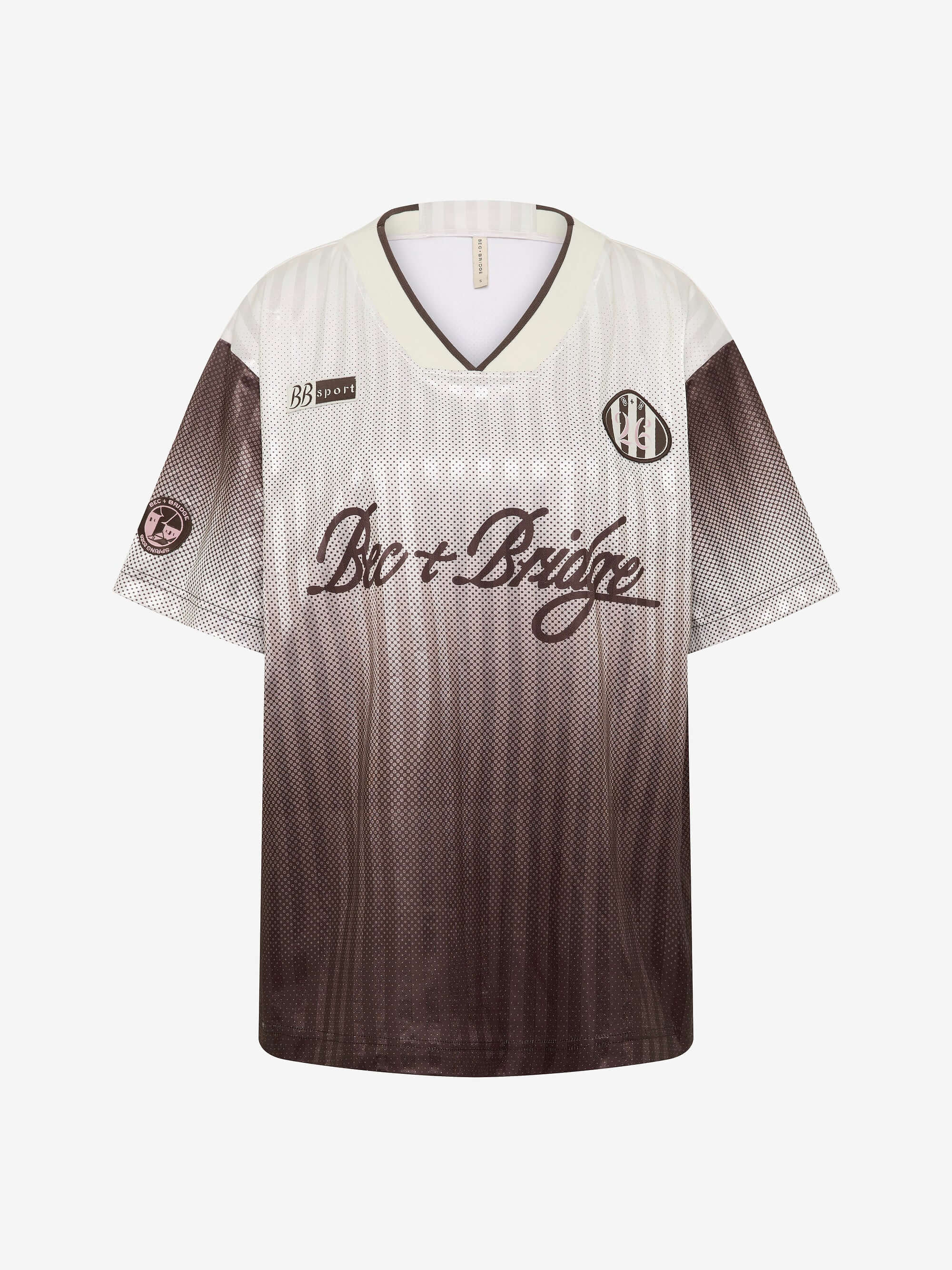 ZELIA JERSEY T SHIRT - BITTER CHOC OMBRE - Image 4
